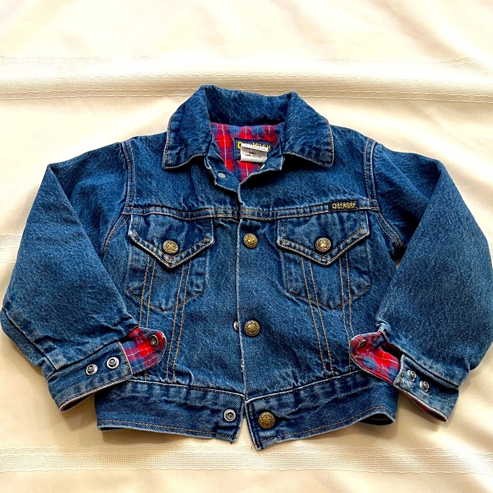 Oshkosh jean jacket vintage (70s 80s) sz 3t great condition for age see pics
